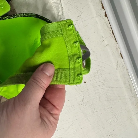 Lane Bryant | Cacique Neon Green Lace Trim Bra | size 44D - Picture 5 of 5